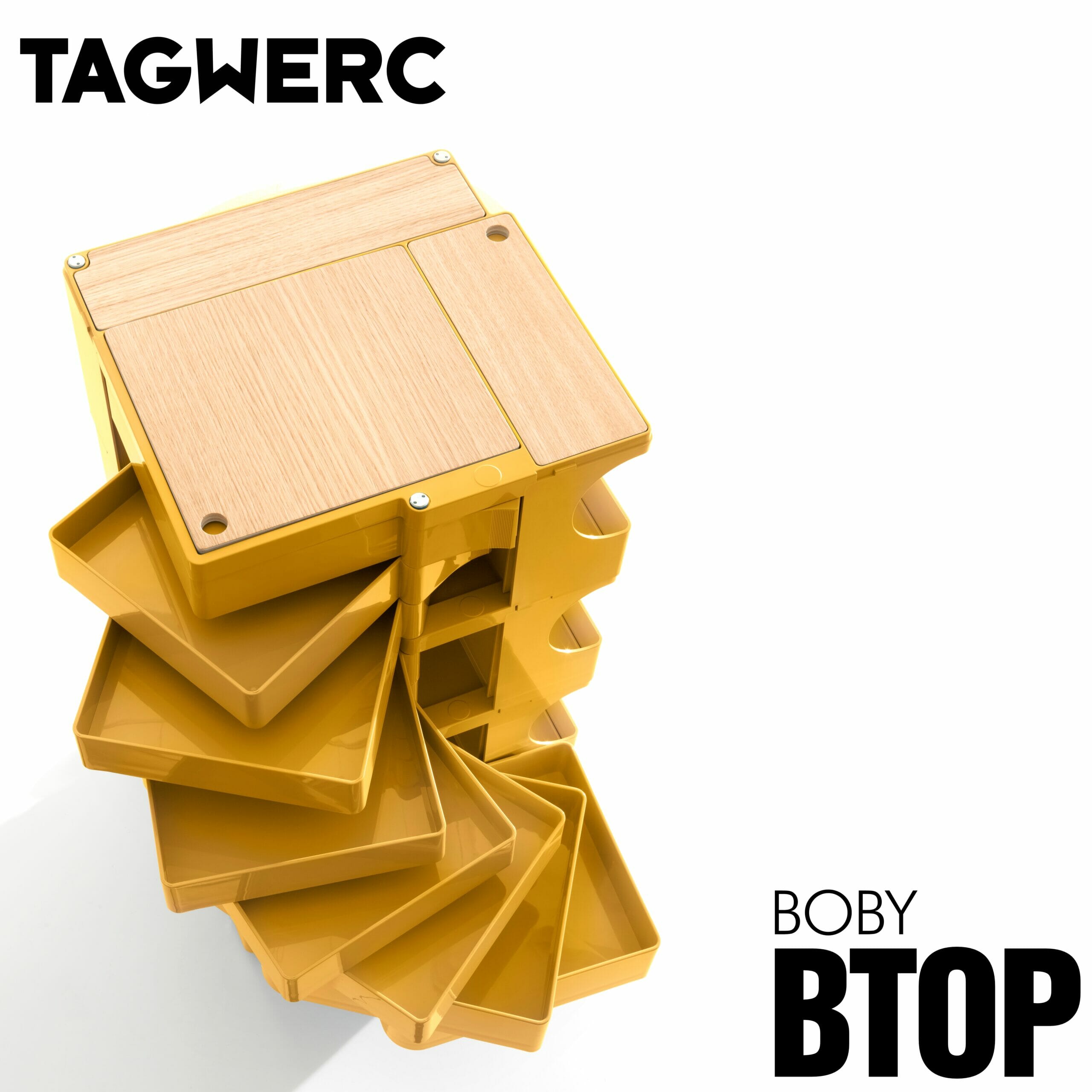 BTOP Eiche Natur Auflage für Boby Rollcontainer - B—Line